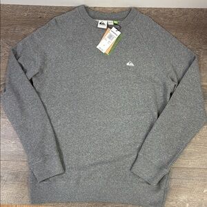 Quiksilver Essentials Crew Raglan Sweatshirt – Heather Grey (NWT) Size: Medium